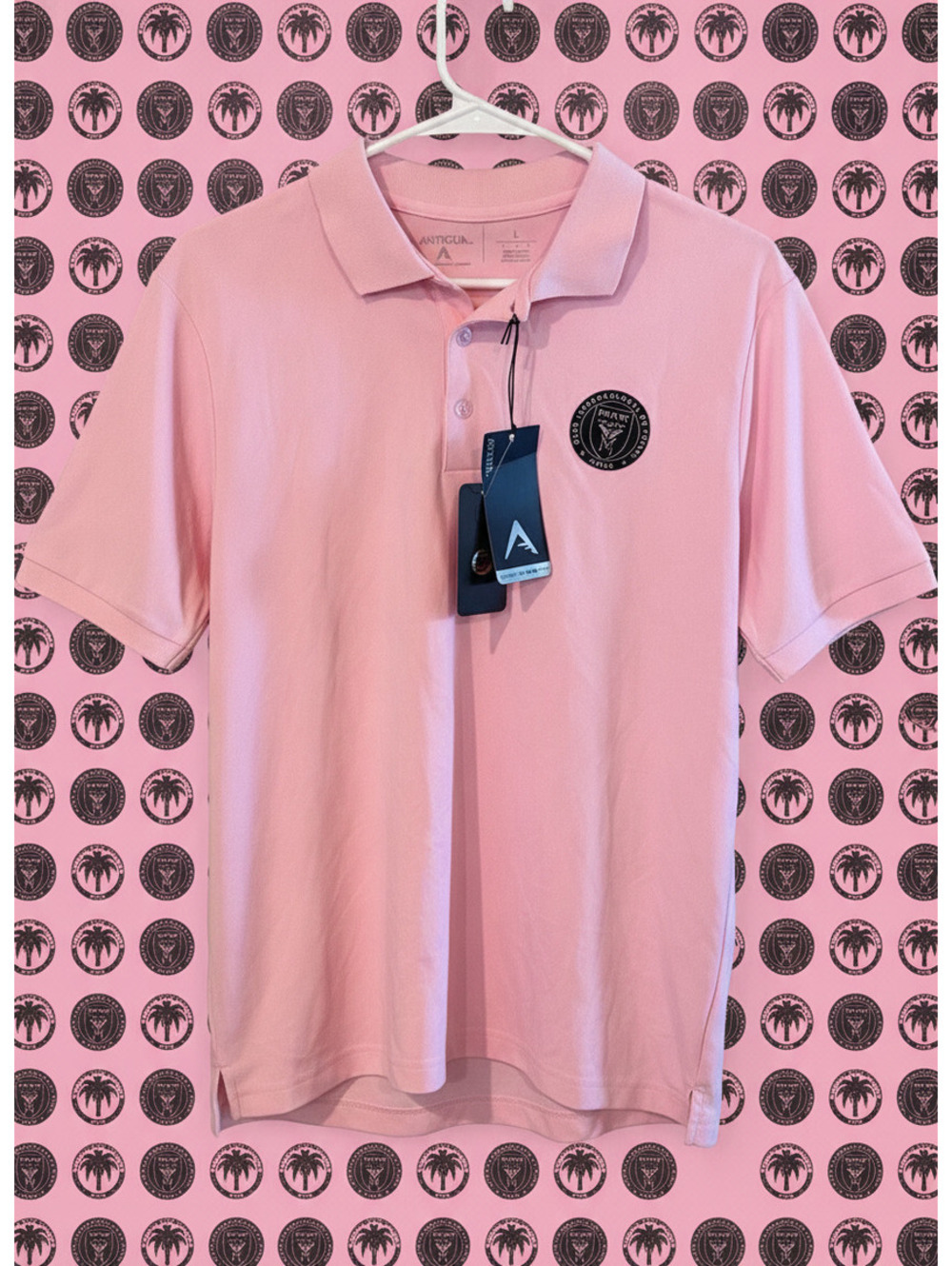 Inter Miami CF MLS - Pink Polo Shirt - Men’s Large - PRICE DROP!